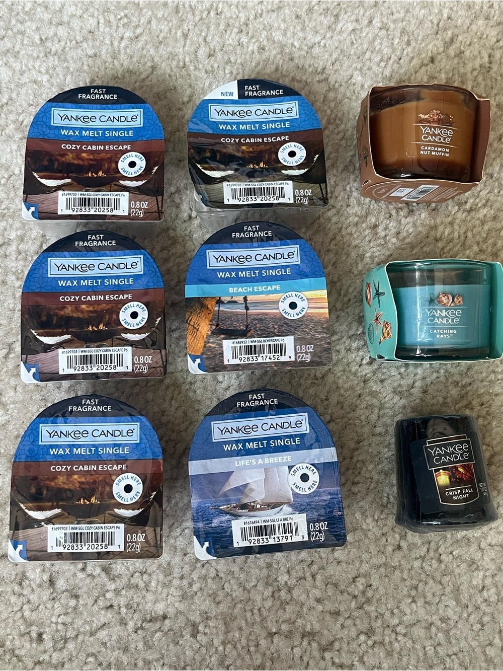 Yankee Candle Wax Melt Singles & Candles
